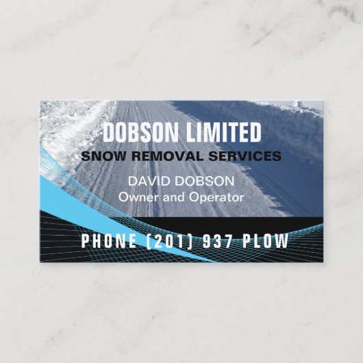 プロフェッショナル除雪耕起名刺 名刺 (正面)