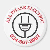 プロフェッショナル電広告気局 マグネット (正面)