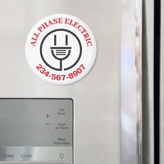 プロフェッショナル電気サービス広告 マグネット (インサイチュ (冷蔵庫))