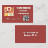 プロフェッショナル電気工事士電子ビジネス 名刺 (正面/裏面)