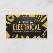 プロフェッショナル電気工事士 - 電気技師 名刺 (正面)