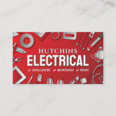 プロフェッショナル電気工事士 - 電気技師 名刺 (正面)
