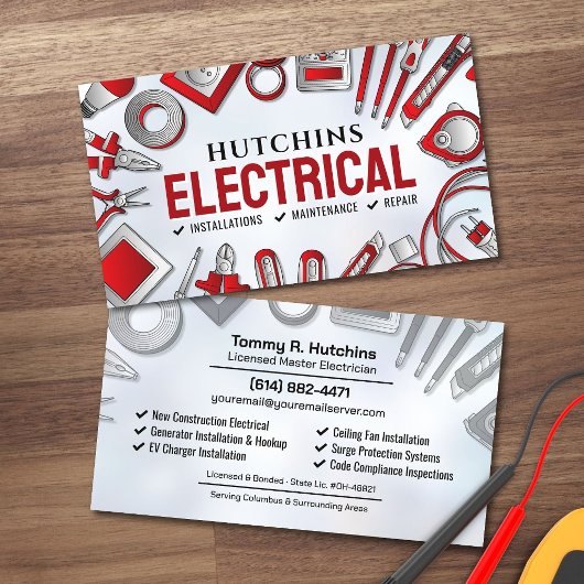 プロフェッショナル電気工事士 - 電気技師 名刺
