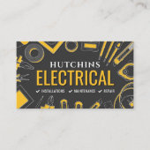 プロフェッショナル電気工事士 - 電気技師 名刺 (正面)