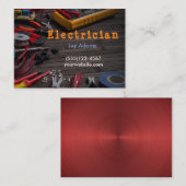 プロフェッショナル電気工事用工具のメンテナンス 名刺 (正面/裏面)