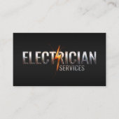 プロフェッショナル電気工事請負業者 – 電気工事士 名刺 (正面)