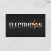 プロフェッショナル電気工事請負業者 – 電気工事士 名刺 (正面)