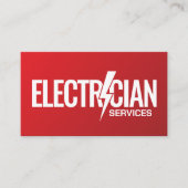 プロフェッショナル電気工事請負業者 – 電気工事士 名刺 (正面)