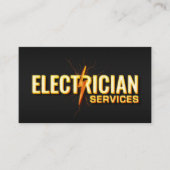 プロフェッショナル電気工事請負業者 – 電気工事士 名刺 (正面)