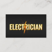 プロフェッショナル電気工事請負業者 – 電気工事士 名刺 (正面)