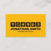 プロフェッショナル電気工事請負業者 – 電気工事士 名刺 (正面)