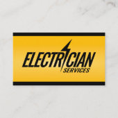 プロフェッショナル電気工事請負業者 – 電気工事士 名刺 (正面)