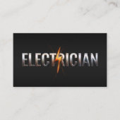 プロフェッショナル電気工事請負業者 – 電気工事士 名刺 (正面)