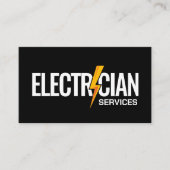 プロフェッショナル電気工事請負業者 – 電気工事士 名刺 (正面)