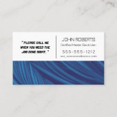 プロフェッショナル電気技師とQRコード 名刺 (裏面)