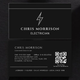 プロフェッショナル電気技師QRコード 名刺
