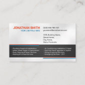 プロフェッショナル電気・配管工事請負業者 名刺 (裏面)