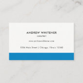 プロフェッショナル青ミニマル 名刺 (裏面)