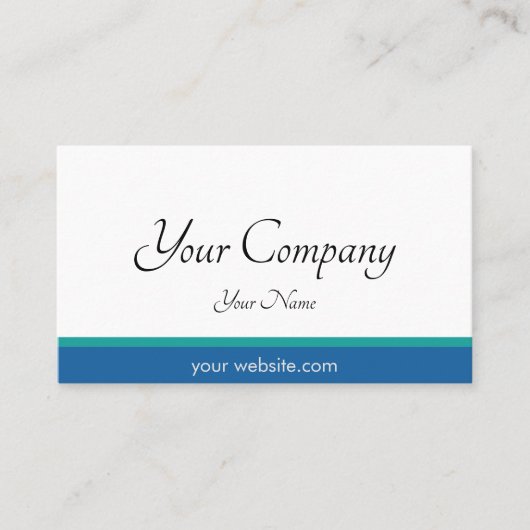 プロフェッショナル青ミニマル 名刺 (正面)