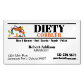 プロフェッショナル靴修理名刺 マグネット名刺 (正面)