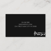 プロフェッショナル音楽教師名刺 名刺 (裏面)