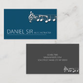 プロフェッショナル音楽教師名刺 名刺 (正面/裏面)