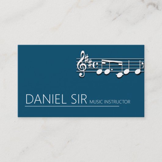 プロフェッショナル音楽教師名刺 名刺 (正面)