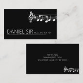 プロフェッショナル音楽教師名刺 名刺 (正面/裏面)