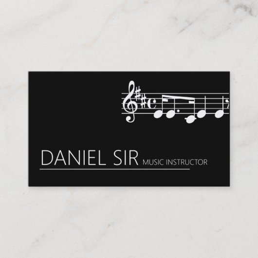 プロフェッショナル音楽教師名刺 名刺 (正面)
