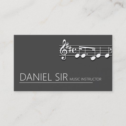 プロフェッショナル音楽教師名刺 名刺 (正面)
