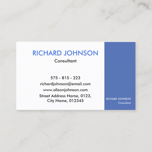 プロフェッショナル頭が切れるカレンダー名刺 名刺 (裏面)