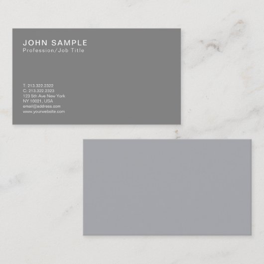 プロフェッショナル頭が切れるデザインクラシックカラー調和 名刺 (正面/裏面)