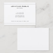 プロフェッショナル頭が切れるモダンエレガントデザイントレンディー 名刺 (正面/裏面)