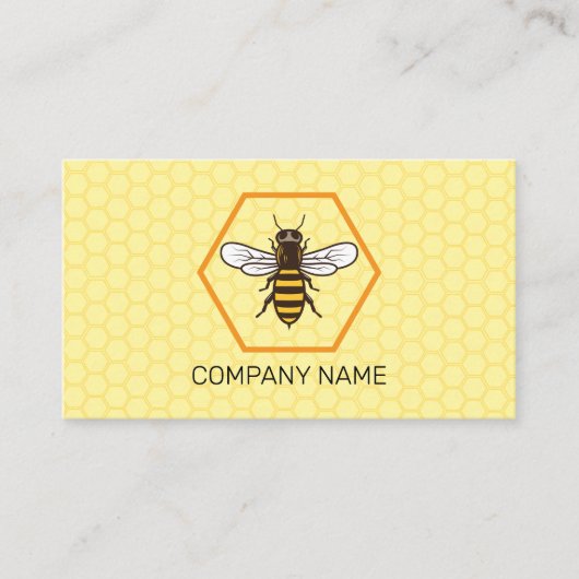 プロフェッショナル養蜂Apiarist養蜂キーパーロゴブ 名刺 (正面)