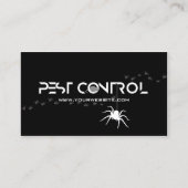 プロフェッショナル駆除害虫駆除白黒 名刺 (正面)