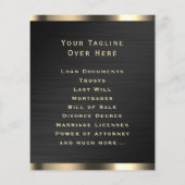 プロフェッショナル高級フェイク金属公証人 チラシ (裏面)