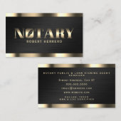 プロフェッショナル高級フェイク金属公証人 名刺 (正面/裏面)
