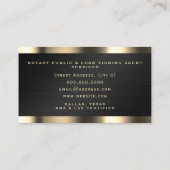 プロフェッショナル高級フェイク金属公証人 名刺 (裏面)