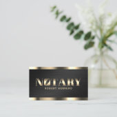 プロフェッショナル高級フェイク金属公証人 名刺 (スタンド正面)