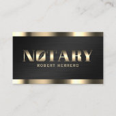 プロフェッショナル高級フェイク金属公証人 名刺 (正面)