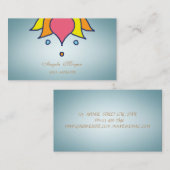 プロフェッショナル魅力的プロフェッショナルロータスフラワー 名刺 (正面/裏面)