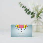 プロフェッショナル魅力的プロフェッショナルロータスフラワー 名刺 (スタンド正面)