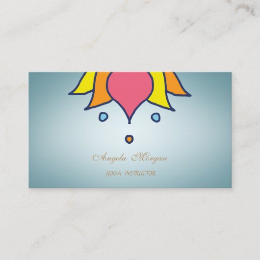 プロフェッショナル魅力的プロフェッショナルロータスフラワー 名刺 (正面)