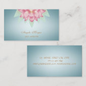 プロフェッショナル魅力的ロータスフラワー 名刺 (正面/裏面)