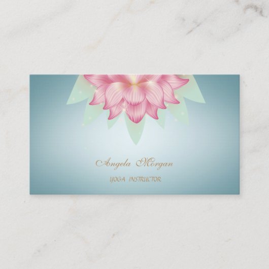 プロフェッショナル魅力的ロータスフラワー 名刺 (正面)