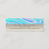 プロフェッショナル魅力的、トレンディーロータホログラフィック スキニー名刺 (裏面)