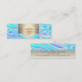 プロフェッショナル魅力的、トレンディーロータホログラフィック スキニー名刺 (正面/裏面)