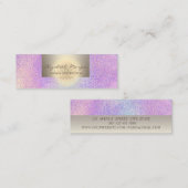 プロフェッショナル魅力的、ロータスフラワーホログラフィック スキニー名刺 (正面/裏面)