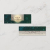 プロフェッショナル魅力的、蓮の花スターズグリーン スキニー名刺 (正面/裏面)