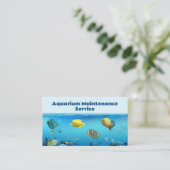 プロフェッショナル魚水族館整備業 名刺 (スタンド正面)